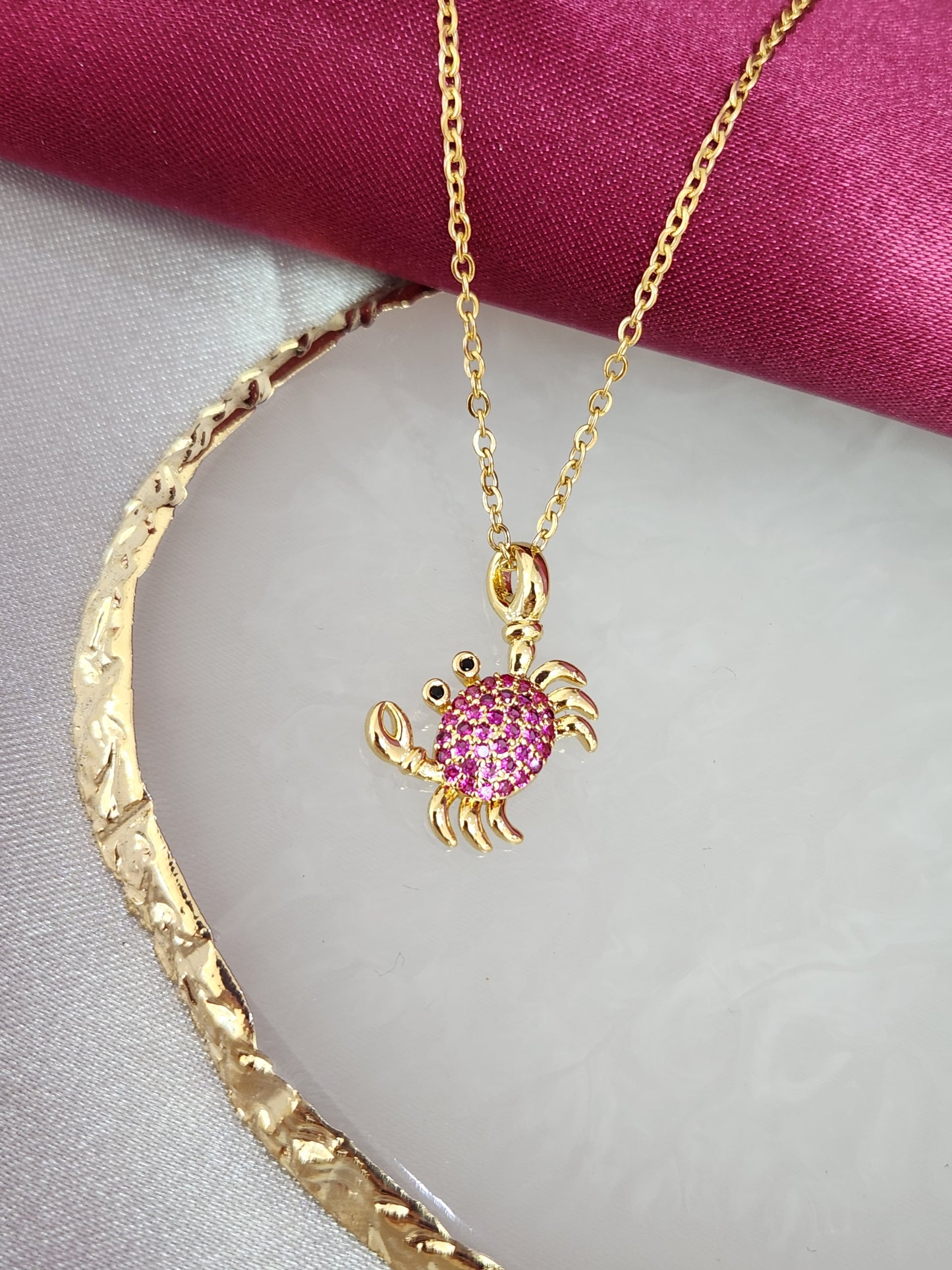 Collar cangrejo zirconia #ZZ