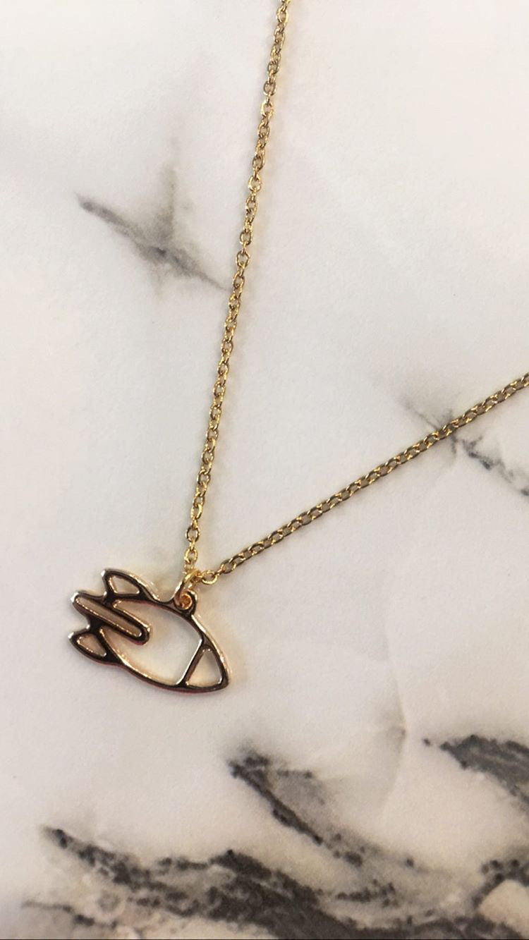 Collar Cohete Hueco #B
