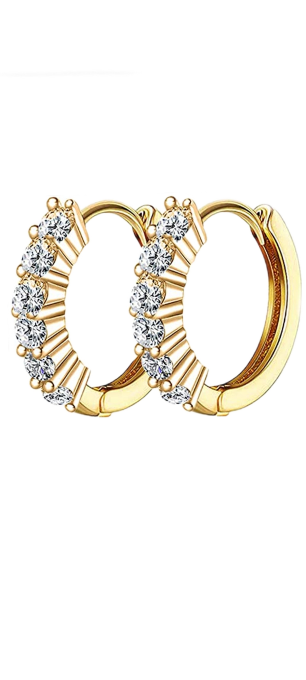 Aretes zirconia #10 cristal
