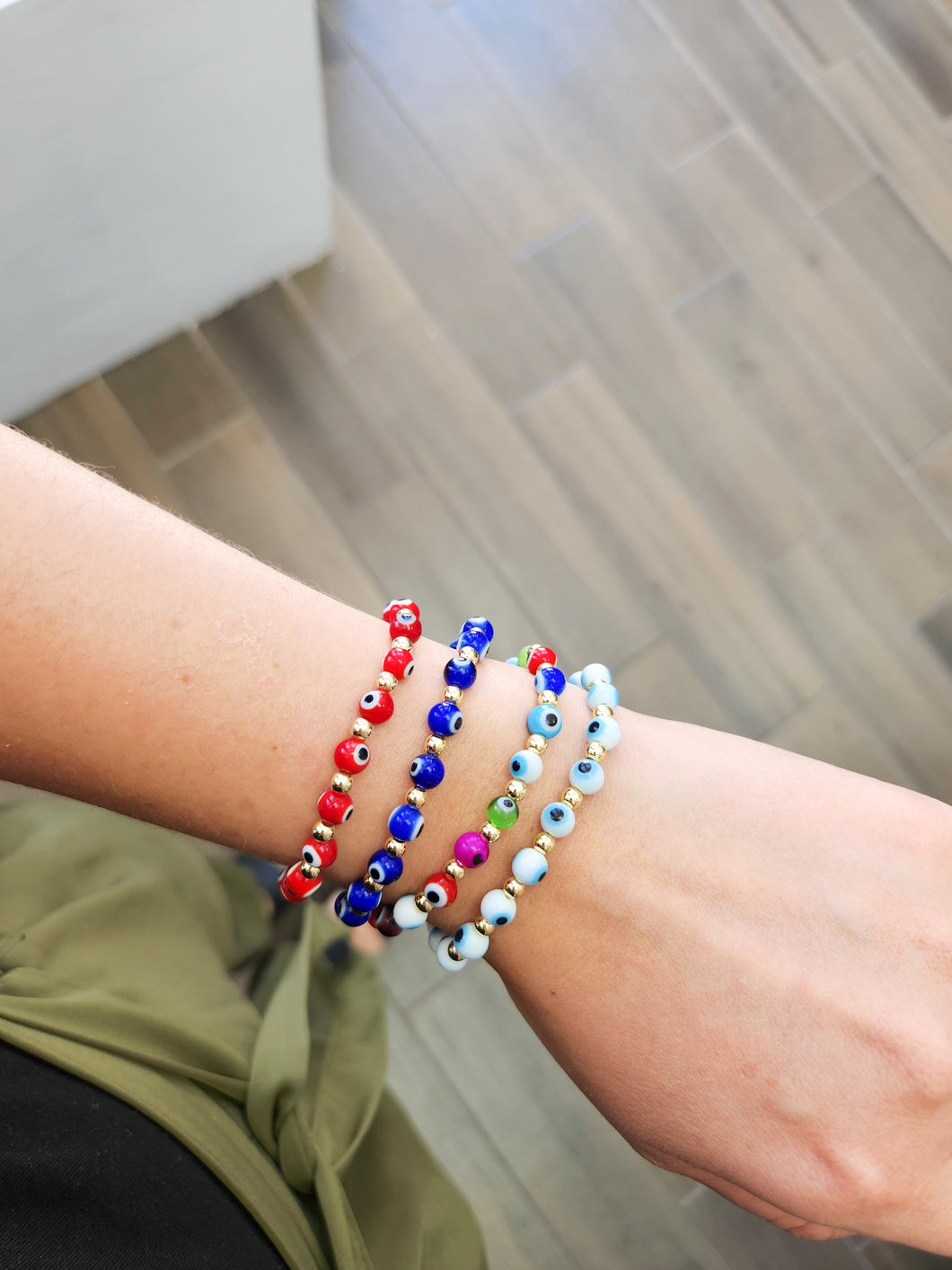 Pulseras ojos redondos #40
