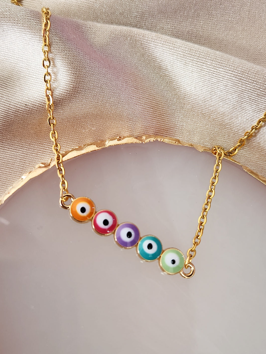 Collar ojos colores #M32