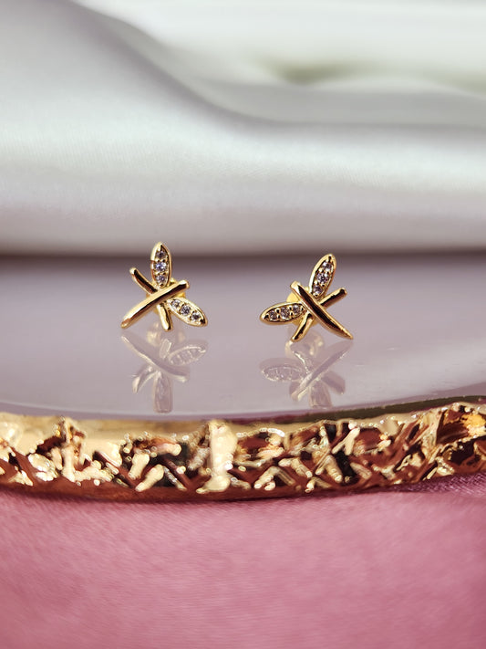 Aretes libelula cristal #193