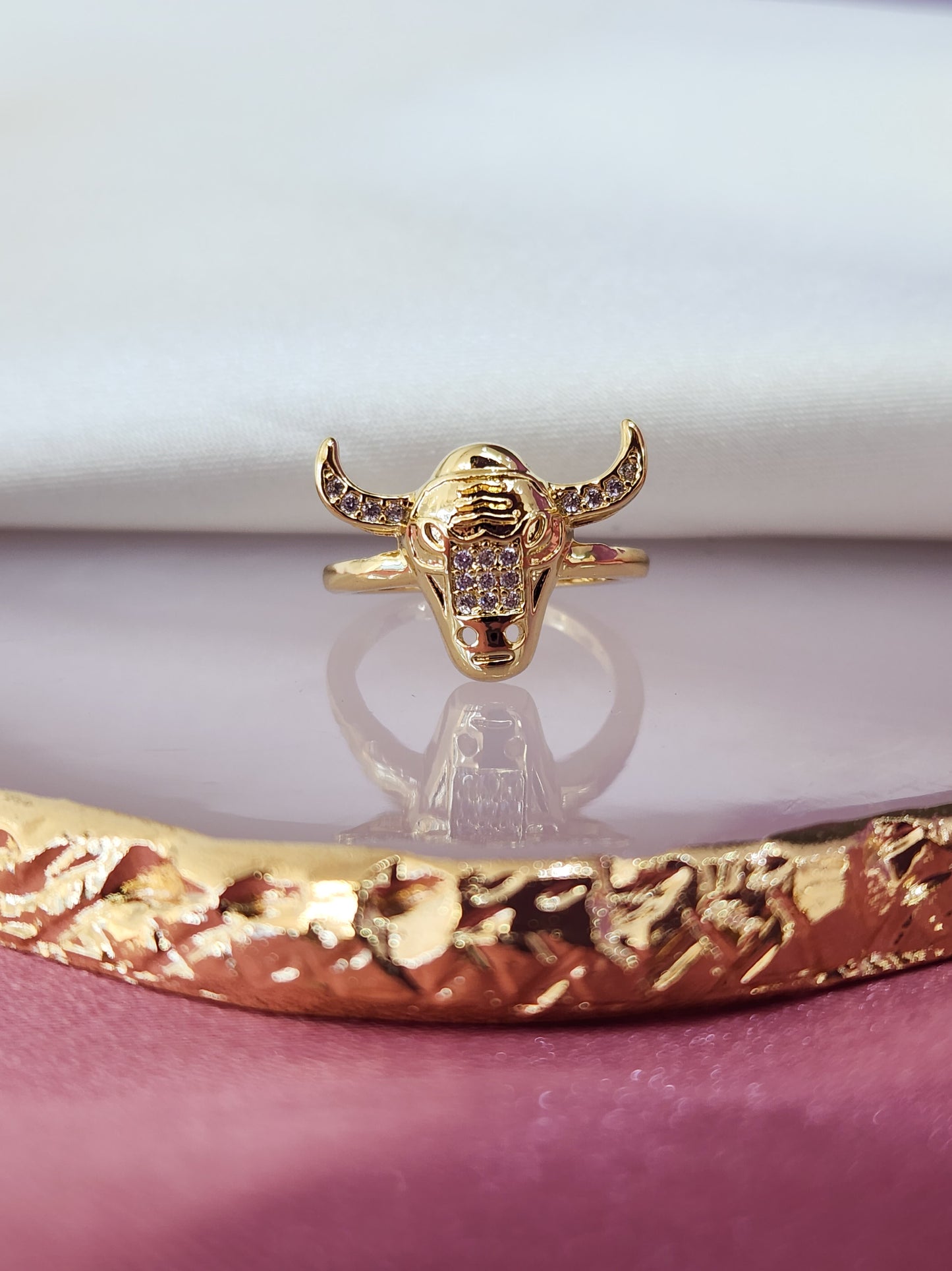 Anillo toro zirconia tipo 2 #124A