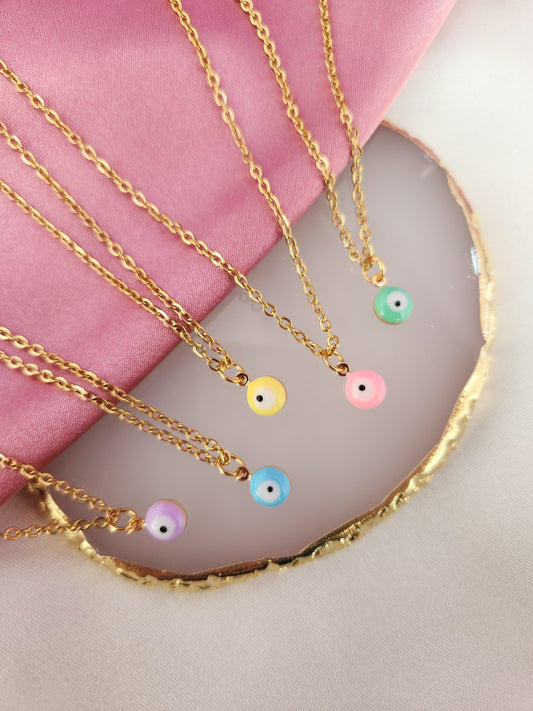 Collar ojo colores pastel #YY