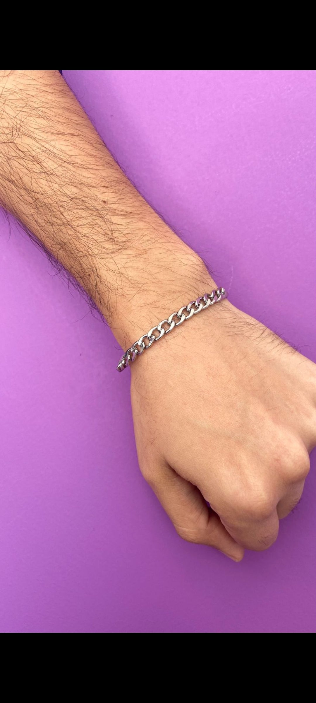 Pulsera caballero eslabones plata gruesos #M20.1