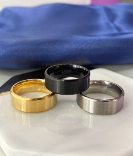 Anillo liso caballero #162