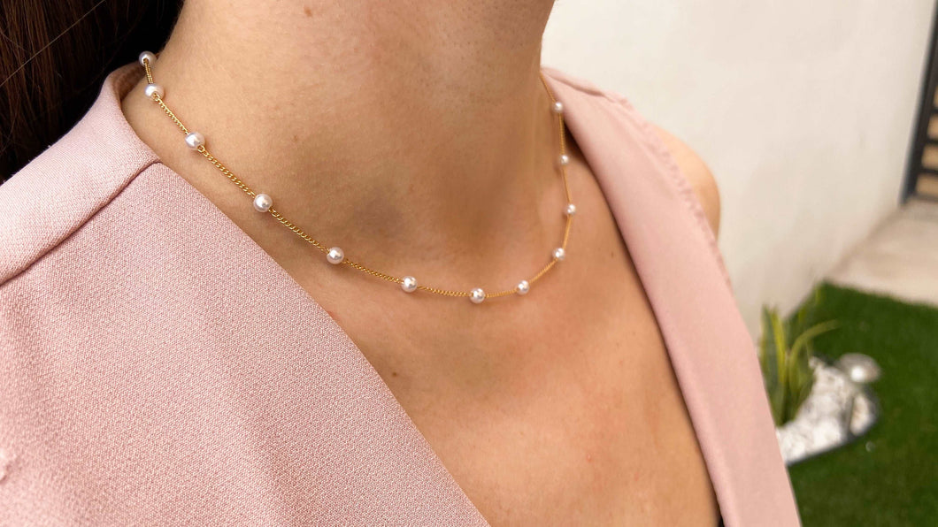 Choker perlas