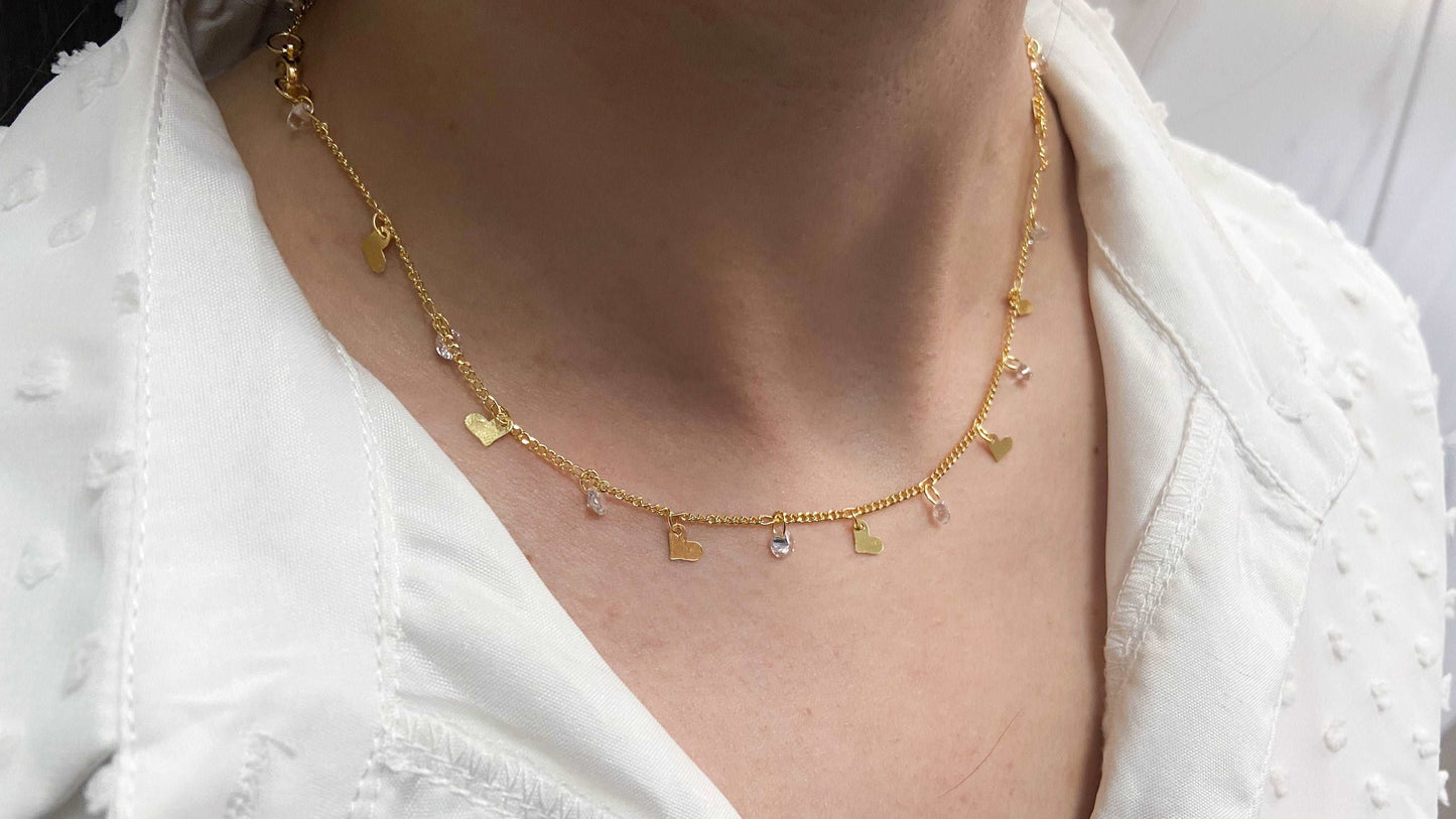Choker zirconia corazon