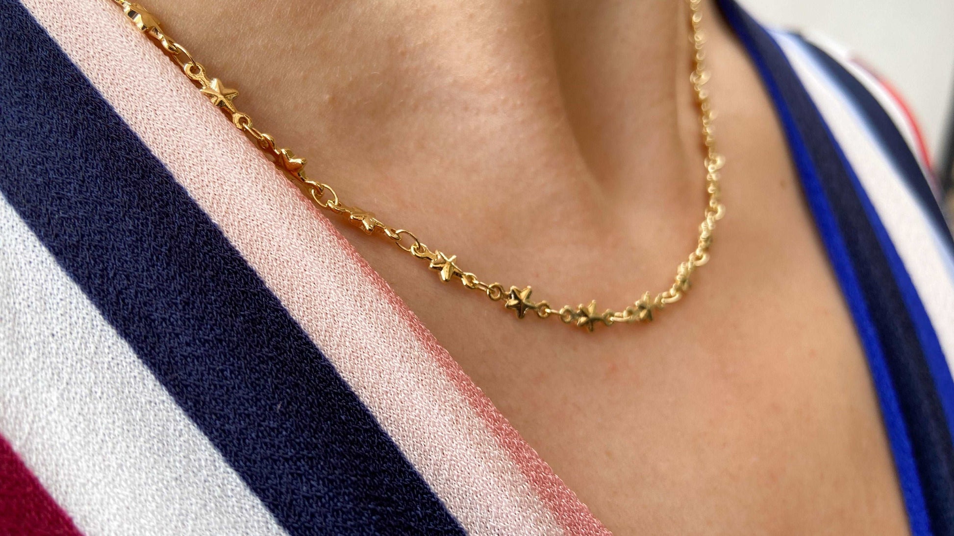 Choker estrella inflada mini