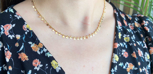 Choker corazon inverso