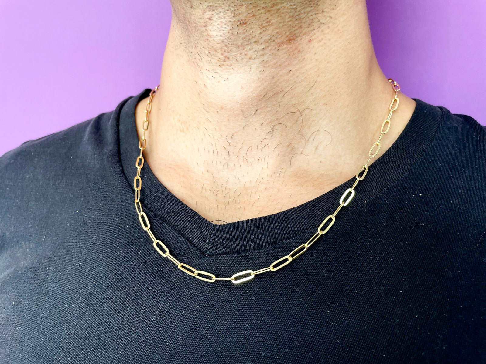 Collar Caballero eslabones delgados