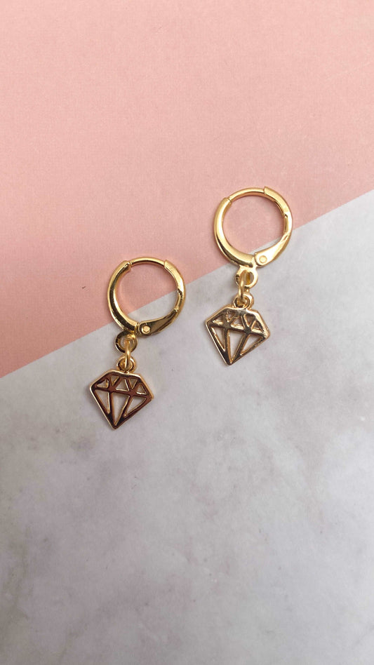 Arete diamante (1 pieza) #F6
