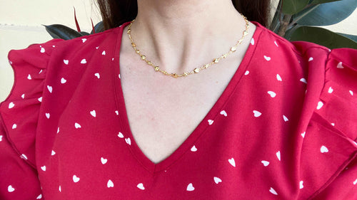 Choker estrella y corazon inflado