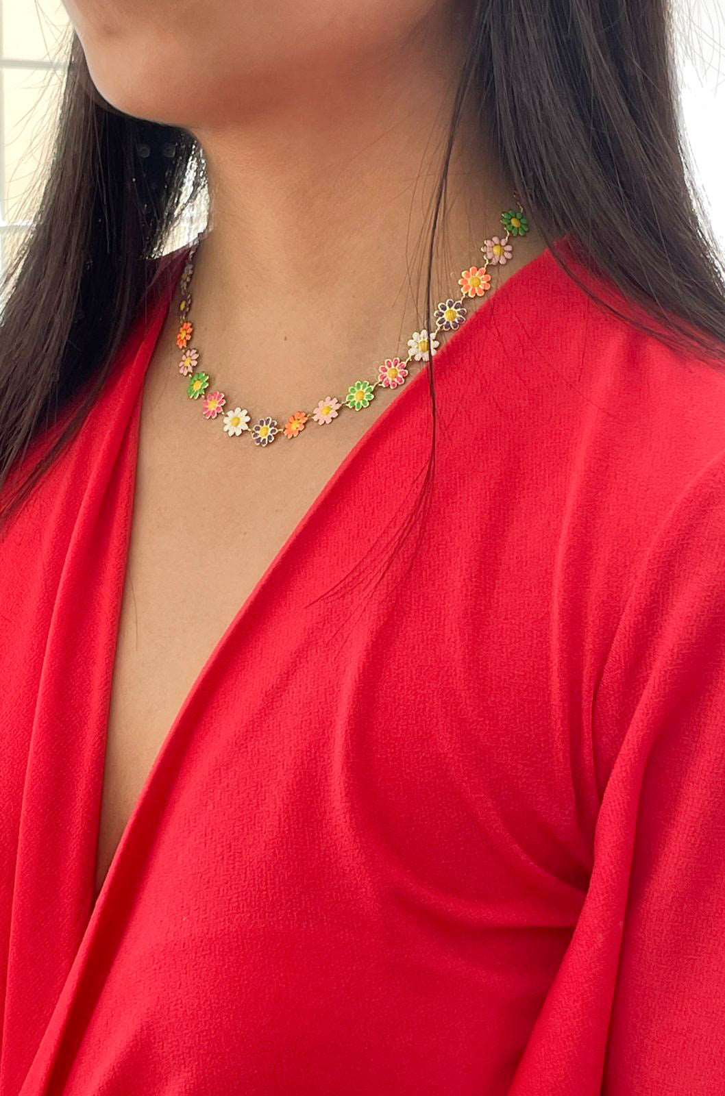 Choker margaritas colores grandes