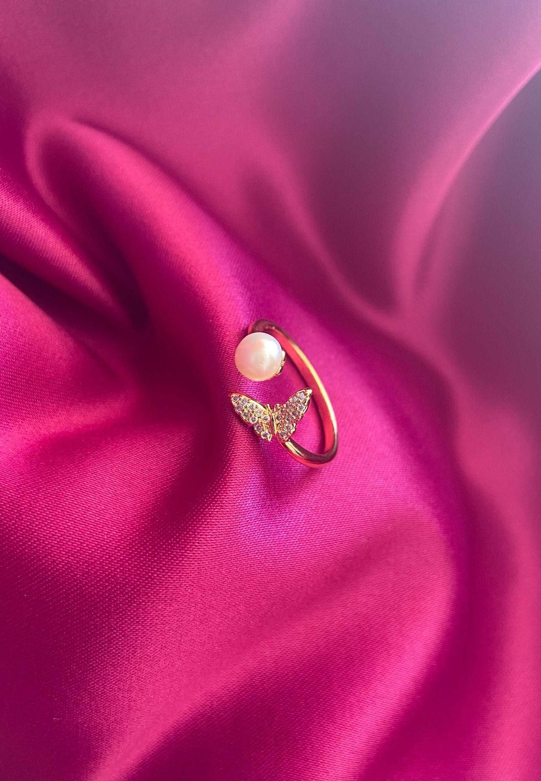 Anillo #105 mariposa Perla