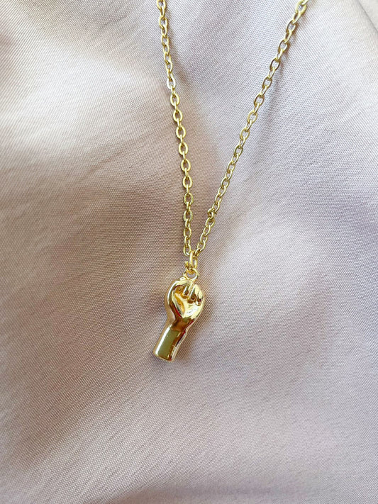 Collar mano puño #P