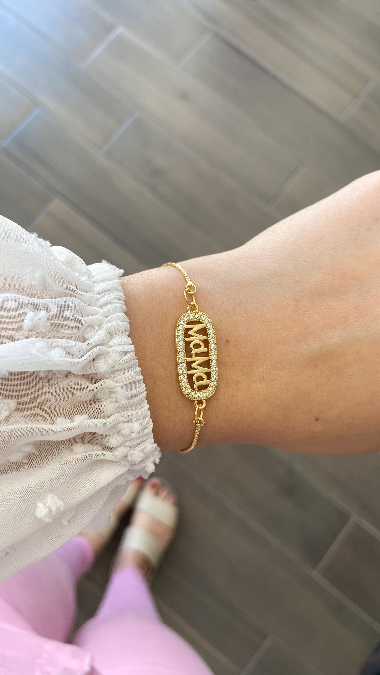 Pulsera Mama Zirconia alrededor 4 #2