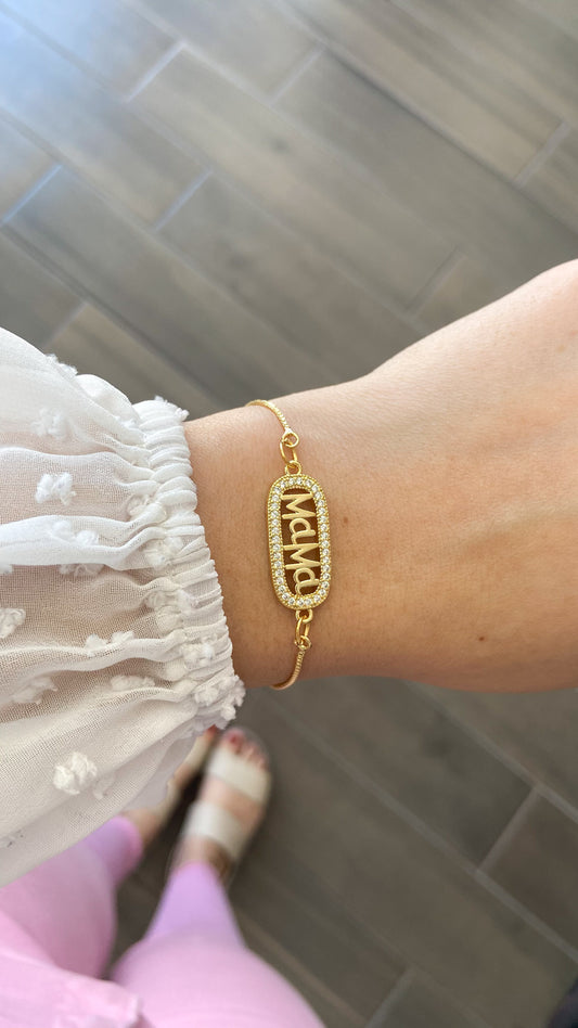Pulsera Mama Zirconia alrededor 4 #2
