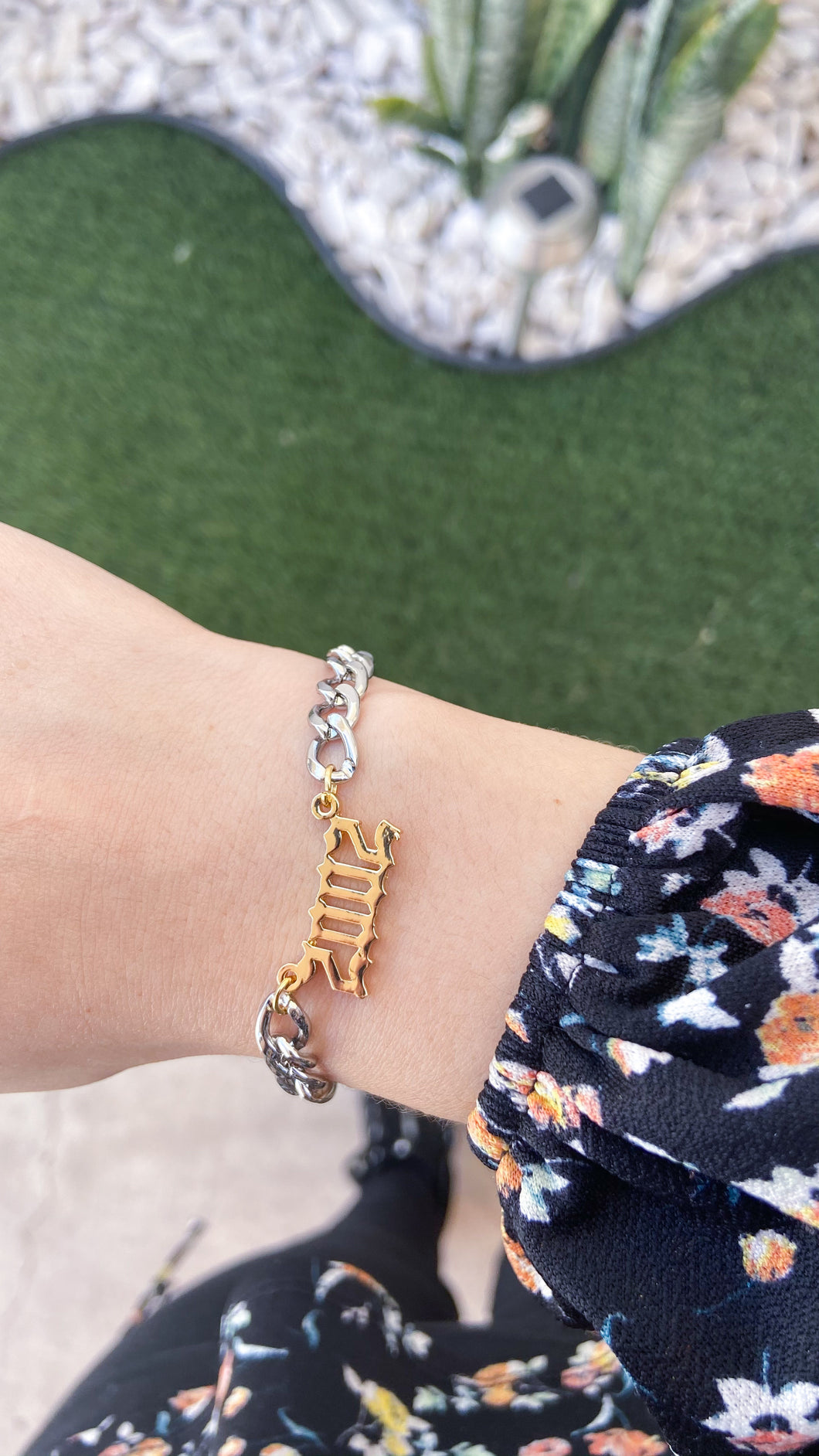 Pulsera año eslabones Plata