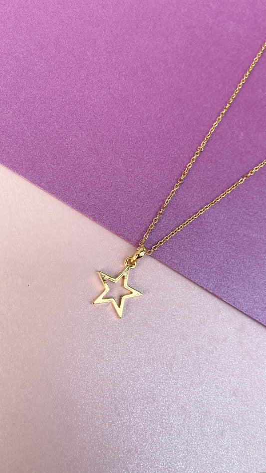 Collar estrella hueca tipo 2 #K