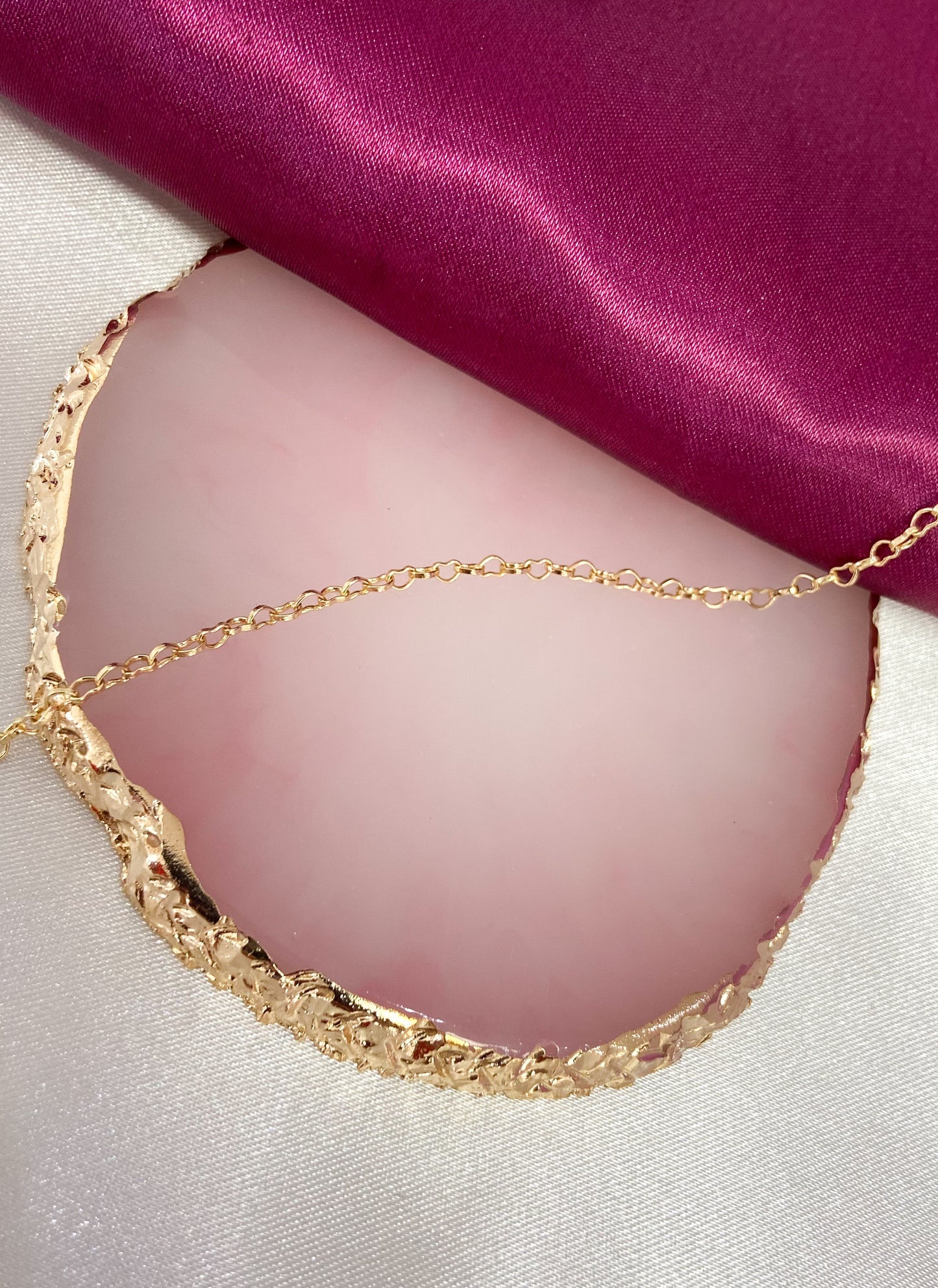 Pulsera corazones mini huecos #M6