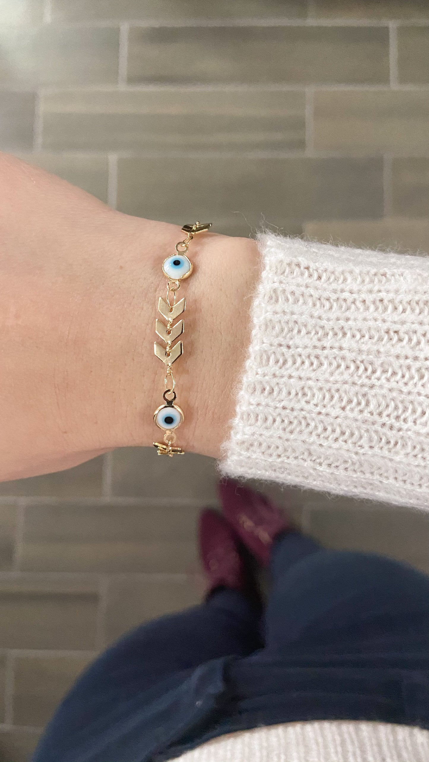 Pulsera flechas con ojos #M1