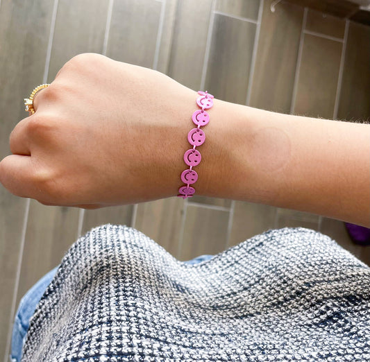 Pulsera caritas felices Rosa bajito #M15