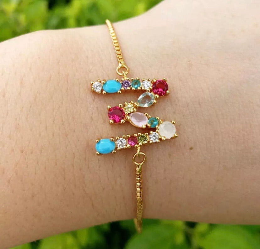 Pulsera Zirconia colores #2