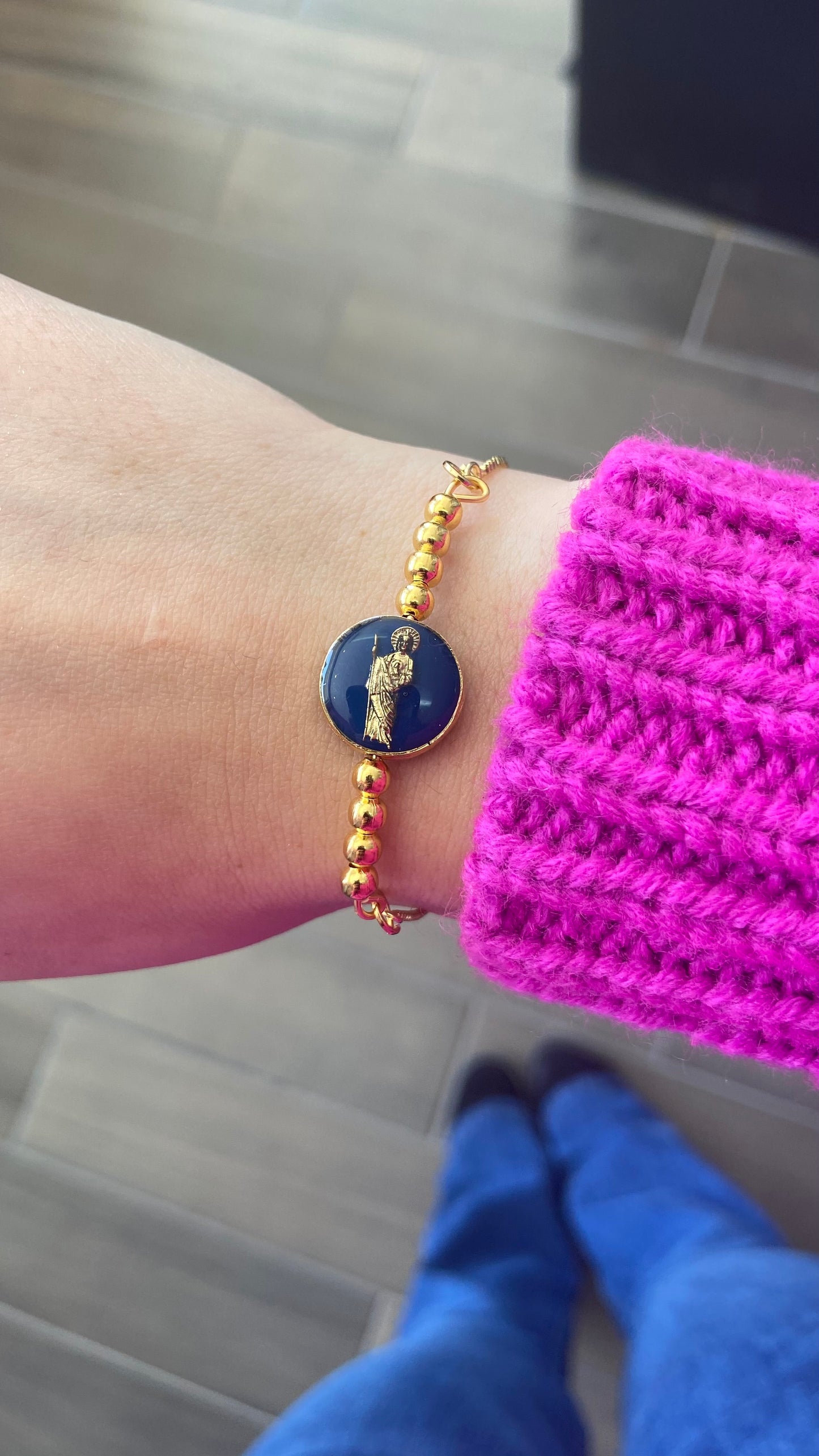 Pulsera Virgencita #11 /San Judas doble vista