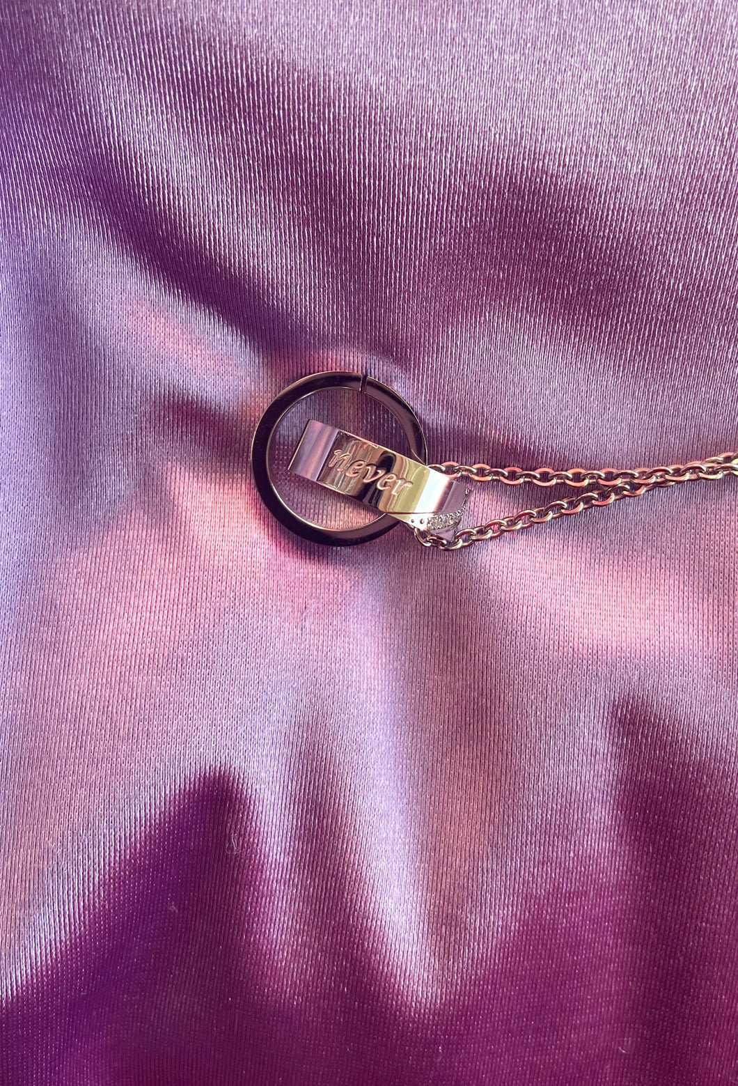 Collar Plata “never change” 5mm
