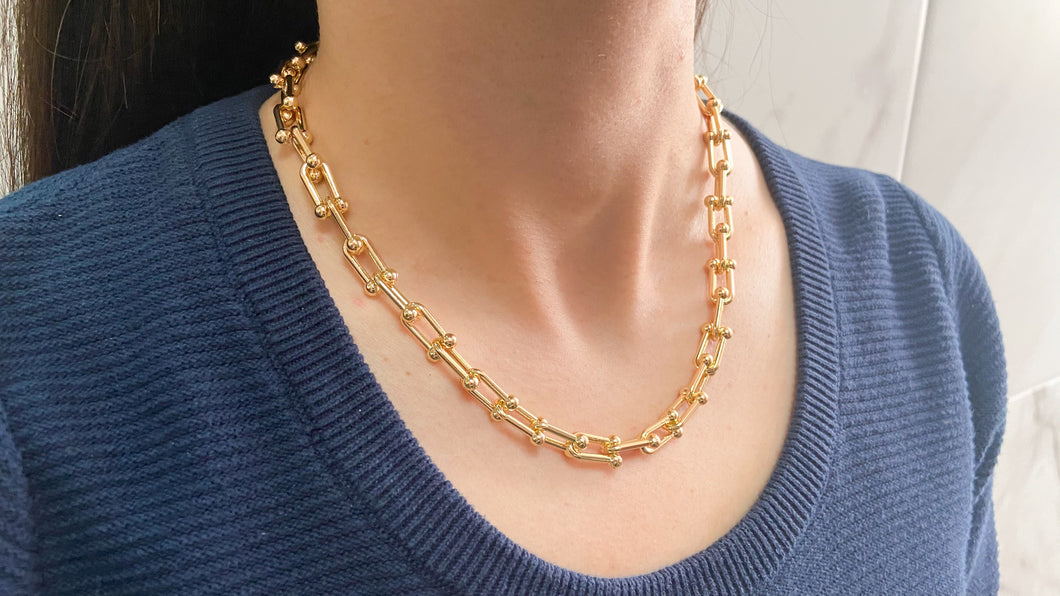 Collar herraduras grandes 45cm #B4