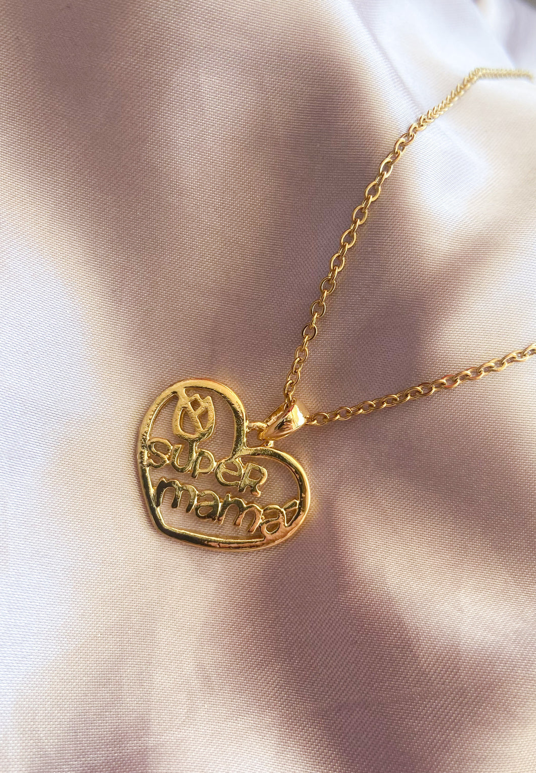 Collar corazon super mama 2 #7