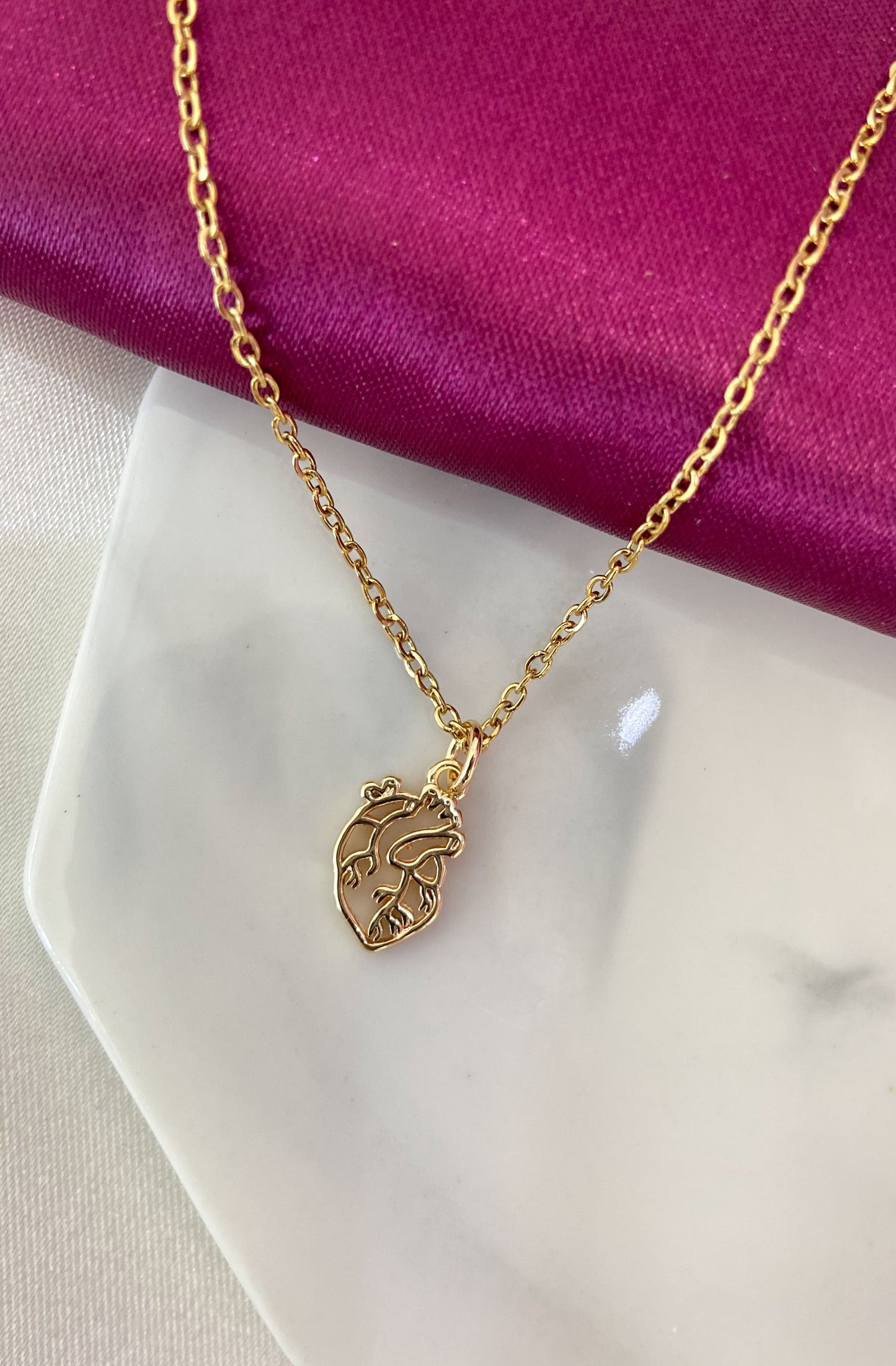 Collar corazon interno #AA