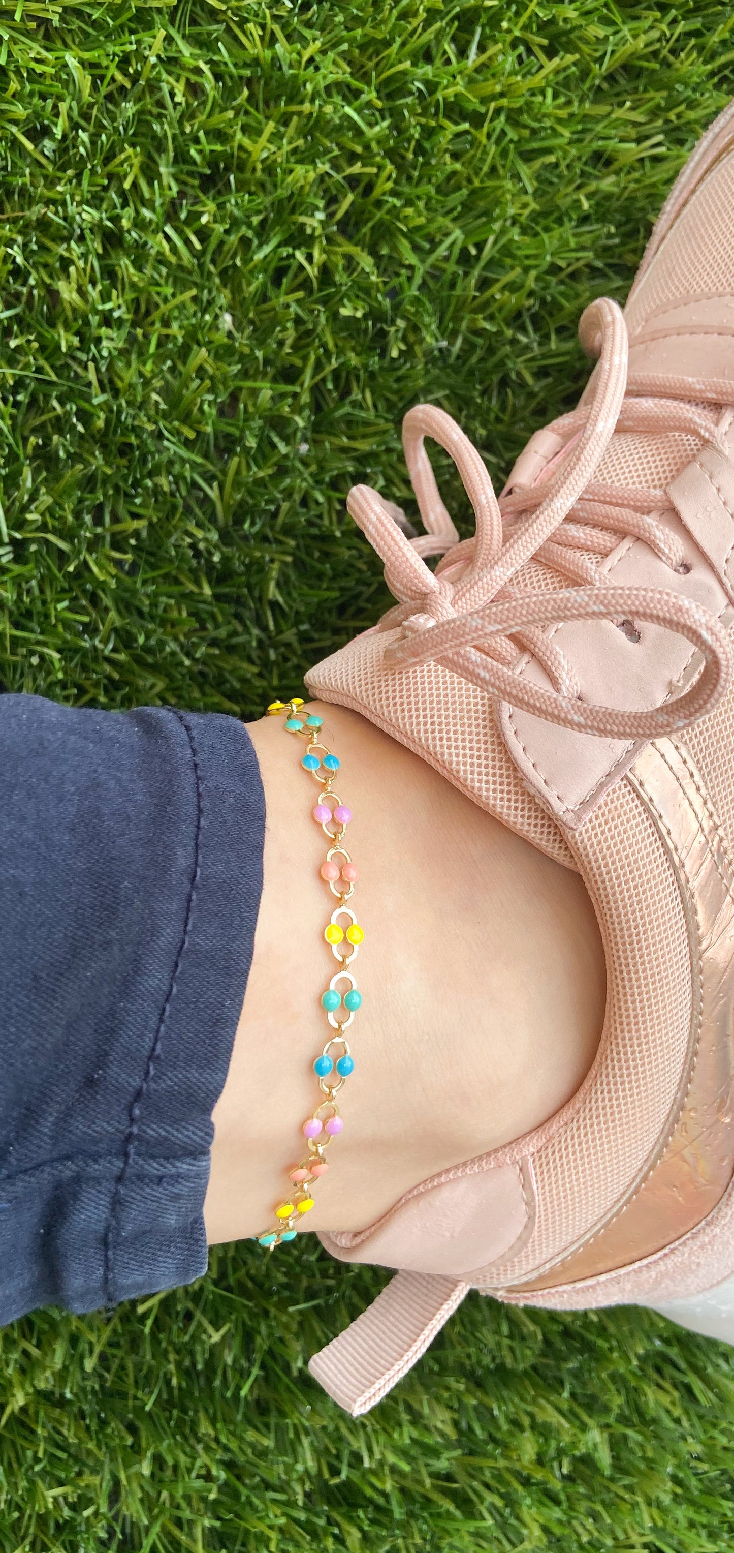 Tobillera cilindro color pastel #M16