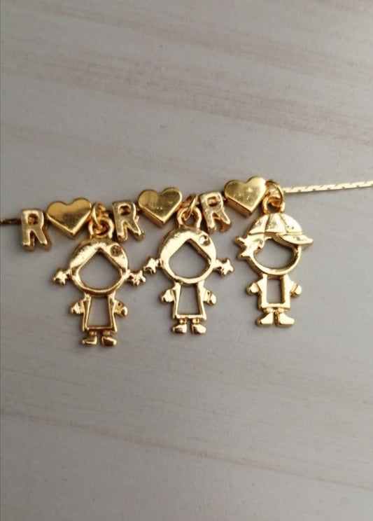 Collar personalizado con niños #L1,2