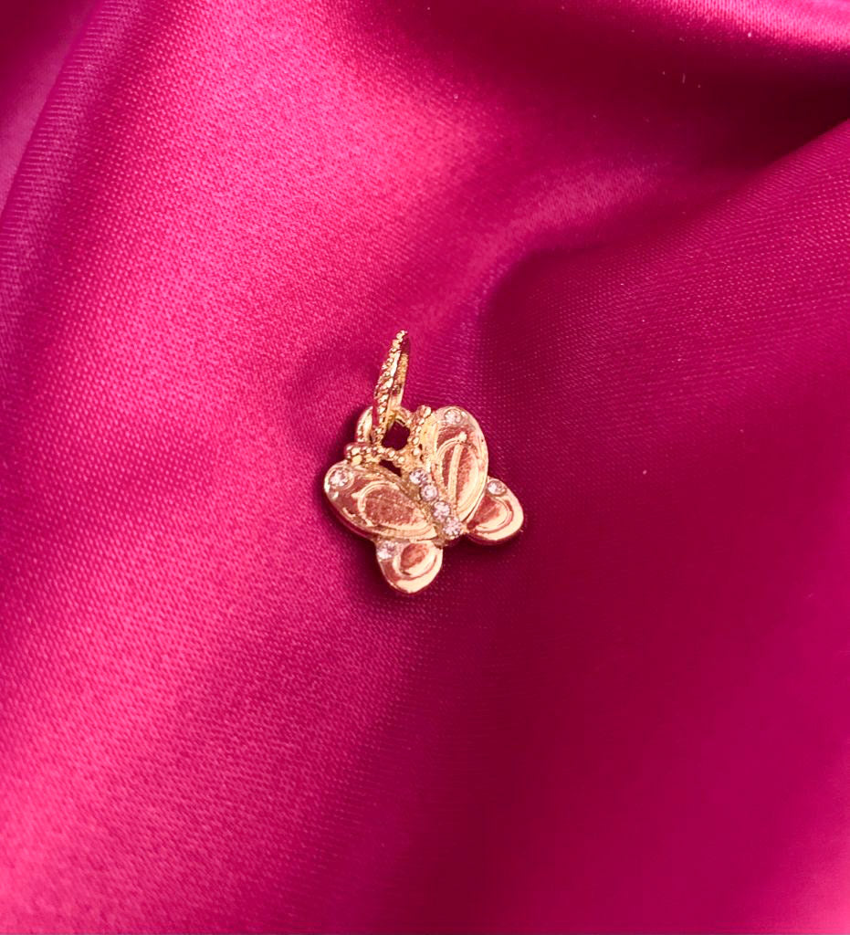 Dije para pulsera #33 mariposa dorada