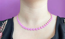 Cargar imagen en el visor de la galería, Choker caritas felices Rosa bajito #F3
