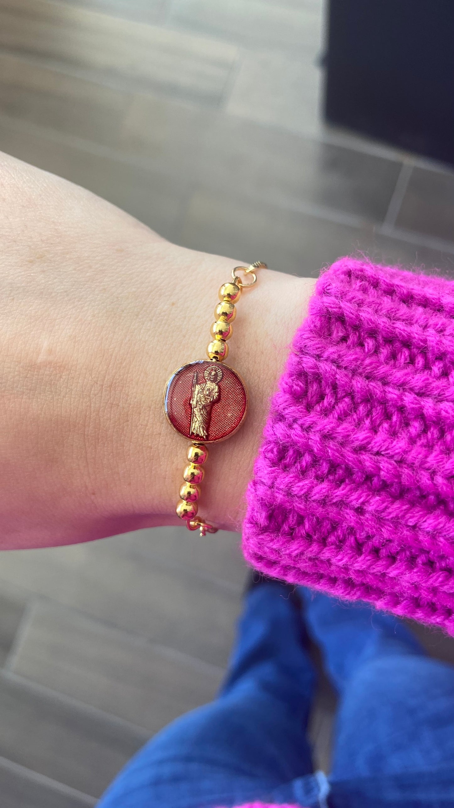 Pulsera Virgencita #11 /San Judas doble vista