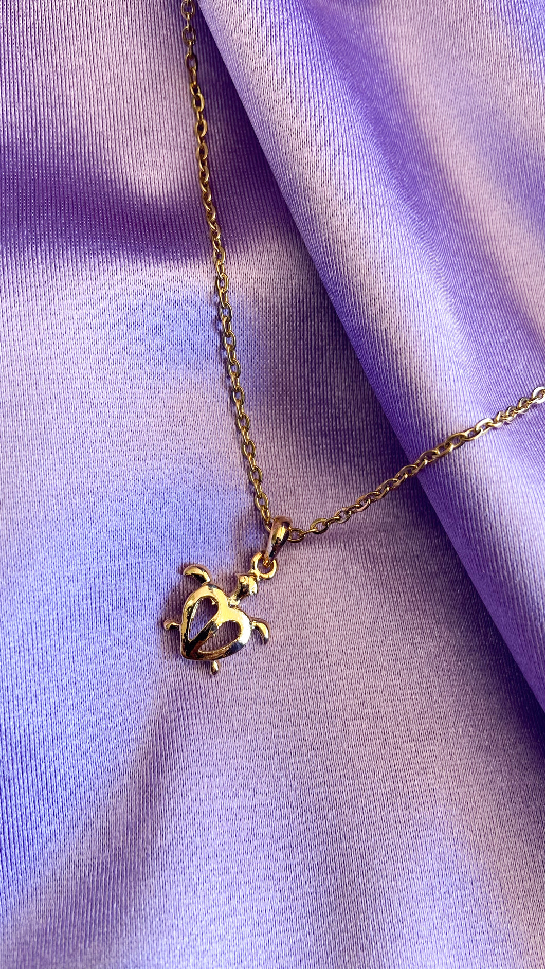 Collar tortuga corazon #D4