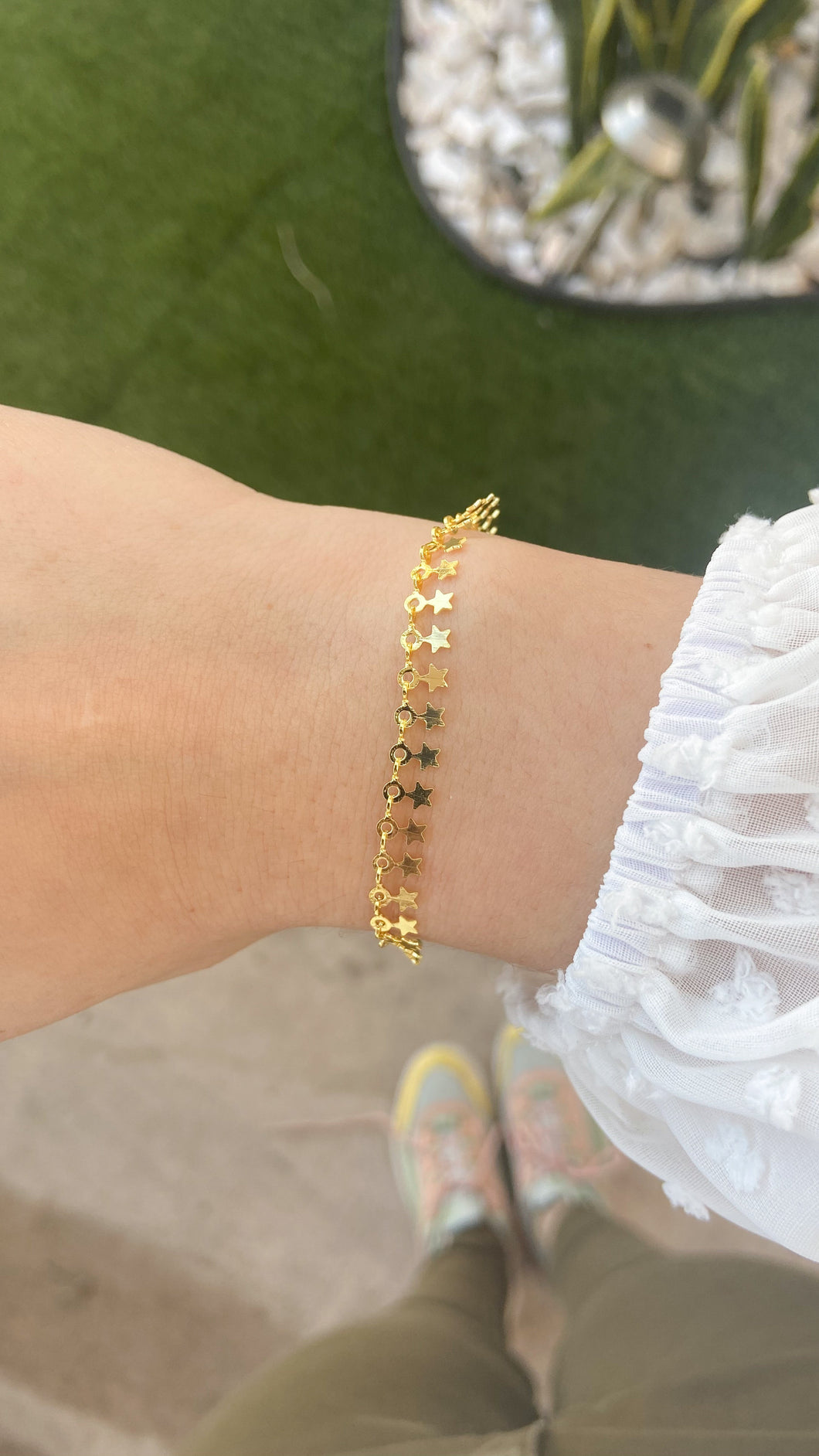 Pulsera linea estrellas