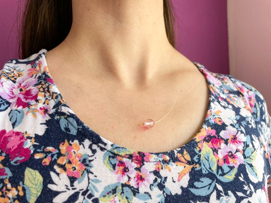 Collar cuarzo transparente