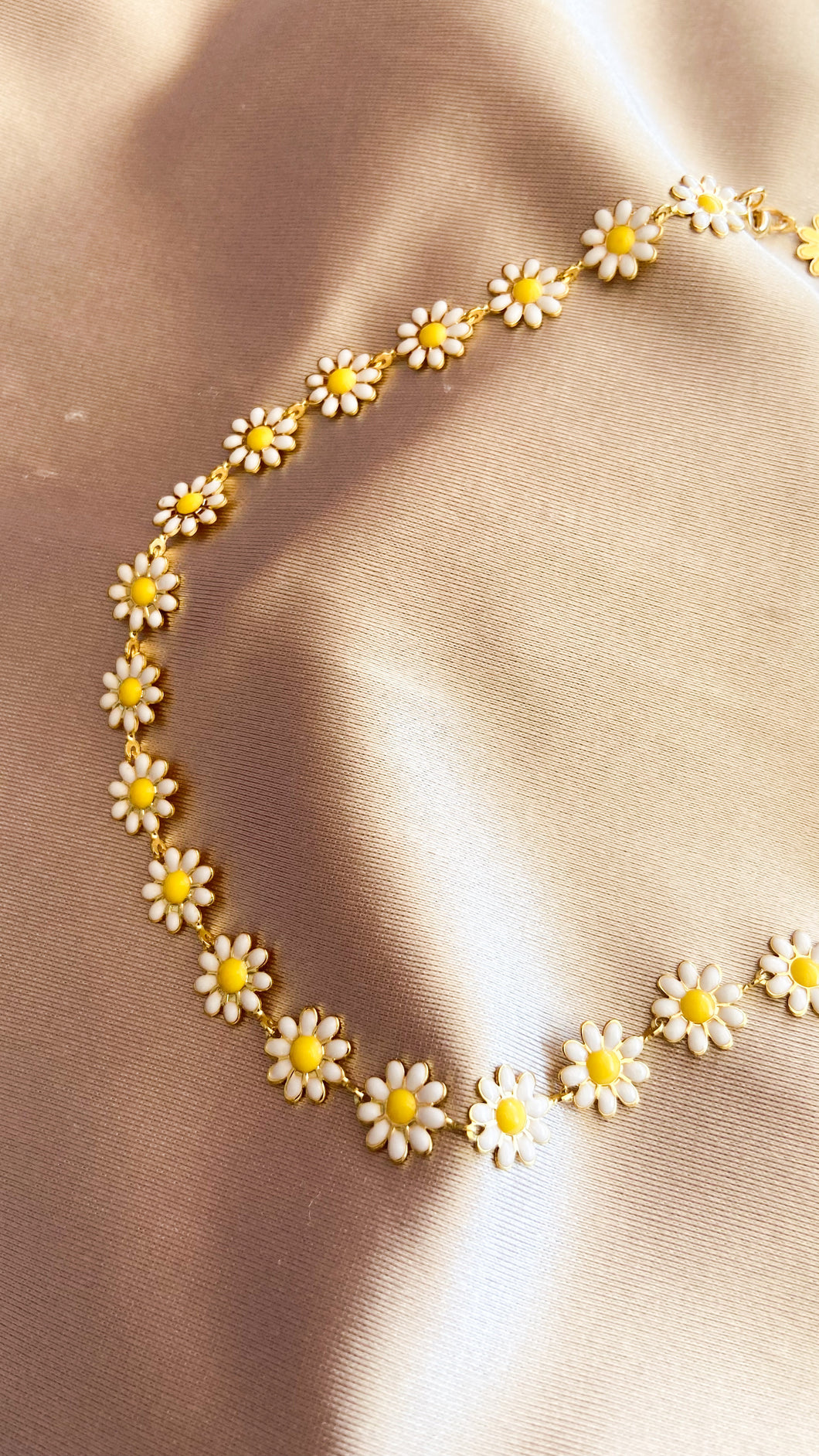 Choker Margaritas Grandes Blancas #D