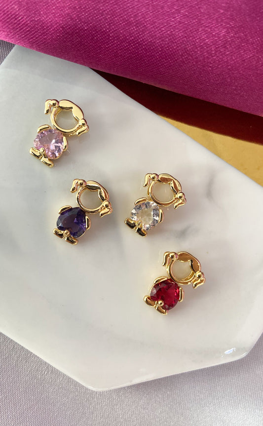 Dije niña colores zirconia #ii