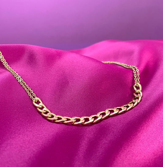 Collar doble Cadena gruesa