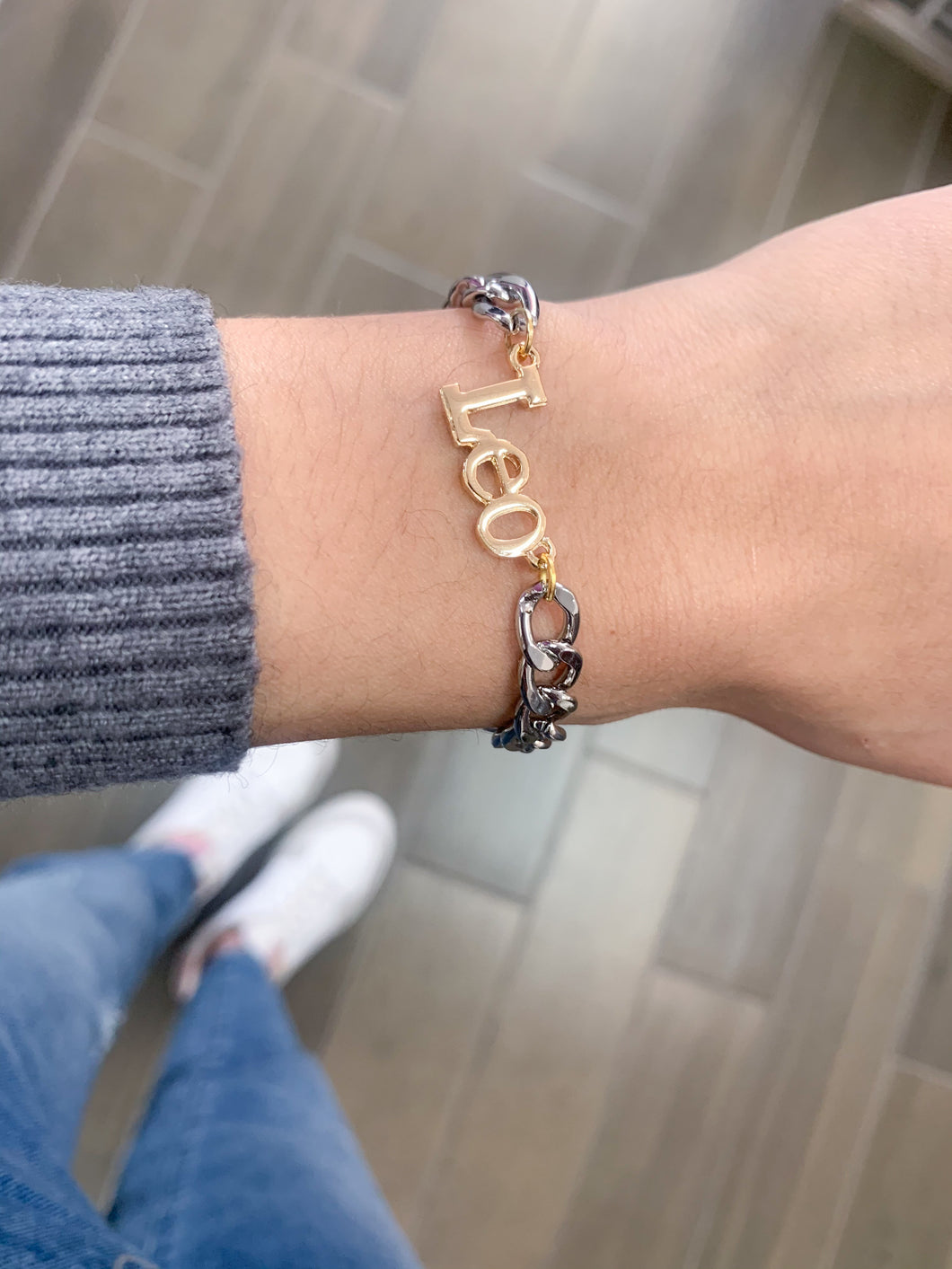Pulsera eslabones Plata signo