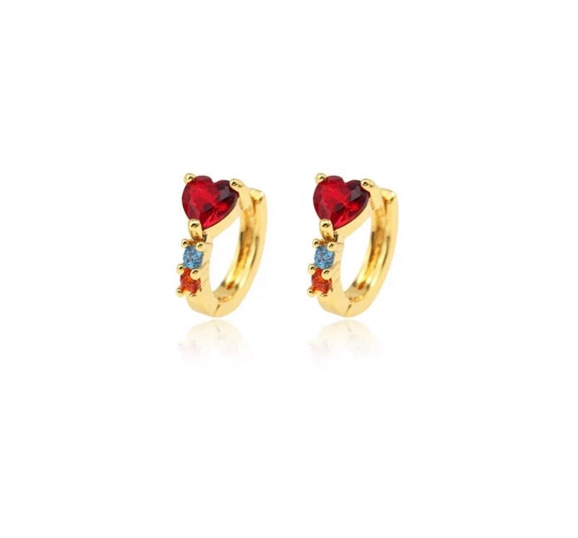 Aretes #17 zirconia corazon superior