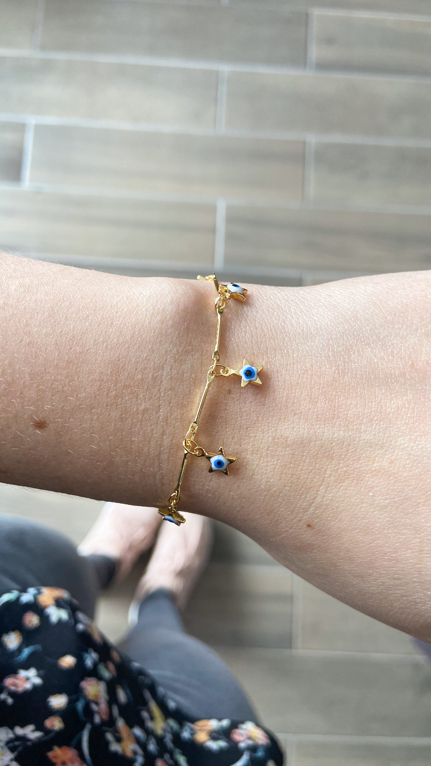 Pulsera Ojo azul en forma de Estrella #M1