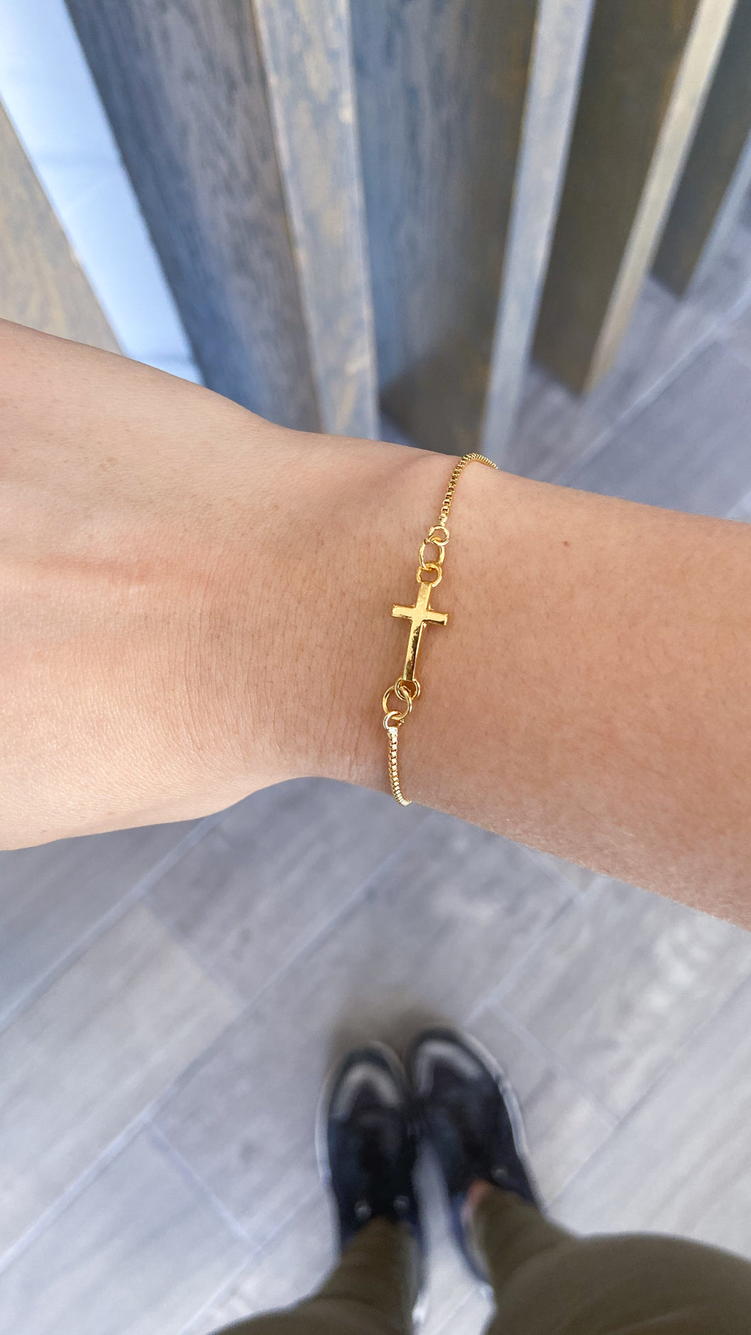Pulsera Conector De Cruz #U7
