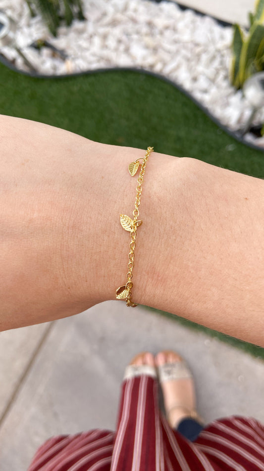Pulsera hojas #M18