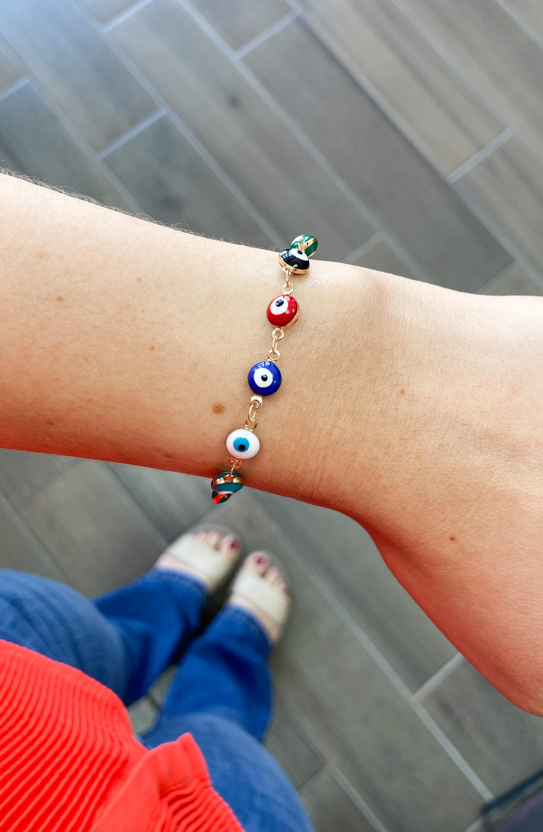 Pulsera ojos medianos colores 2